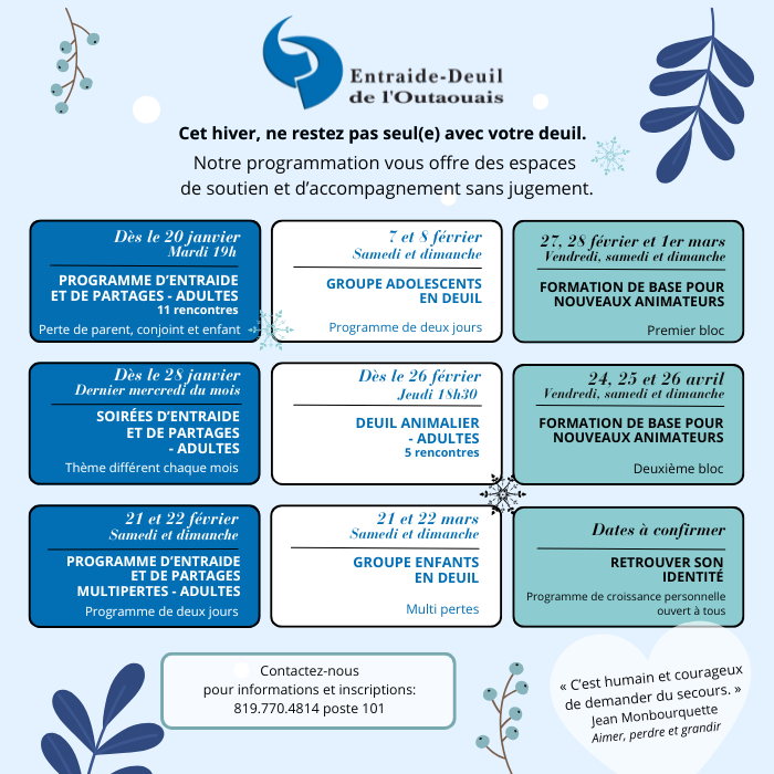 Lire la suite à propos de l’article Notre programmation de l&rsquo;hiver 2026