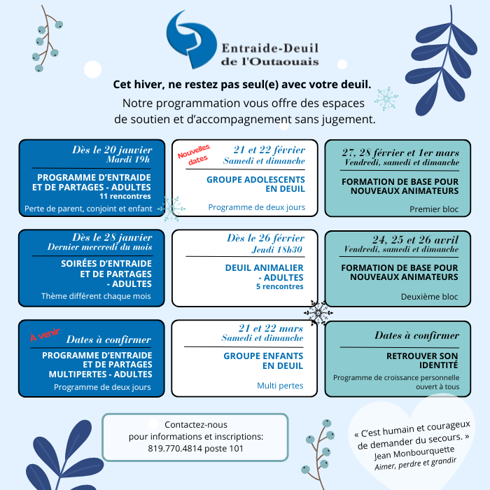 Lire la suite à propos de l’article Programmation H2026 révisée